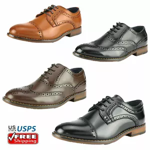 Boys Kids Youth Dress Shoes Oxford Shoes Formal Wedding Shoes - Picture 1 of 43