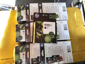 25 Genuine HP Officejet 920XL Ink Cartridges-1 Black, 8 Yellow, 8 Cyan, 8 Magent - Photo 1/2