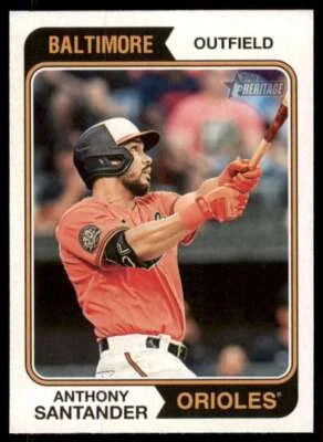 2023 Topps Heritage #107 Anthony Santander NM Near Mint Orioles ID:75743 - Image 1 of 2