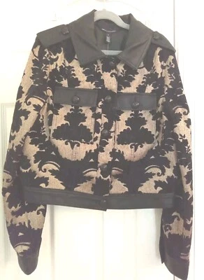 WHBM Jacquard укороченный куртка размер 2 новый с Ярлыками - Изображение 1 из 4