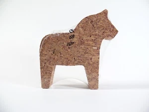 Ikea Vinterfint Cork Dala Horse 6" / 14cm Christmas Xmas Decoration New Sealed - Picture 1 of 7