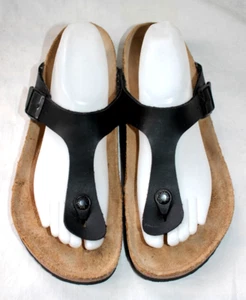 Birkenstock Gizeh 41 black thong sandals WORN ONCE! womens 10/10.5 - Picture 1 of 11