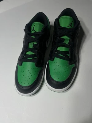 Nike Air Jordan 1 Low Shoes Youth Boys Size 4.5Y Lucky Green 553560-065 EUC - Image 1 of 4