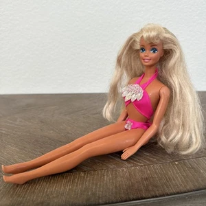 1993 Sun Jewel Barbie Mattel Moda Barbie Muñeca Vintage Años 90 Rosa Traje de baño - Imagen 1 de 9