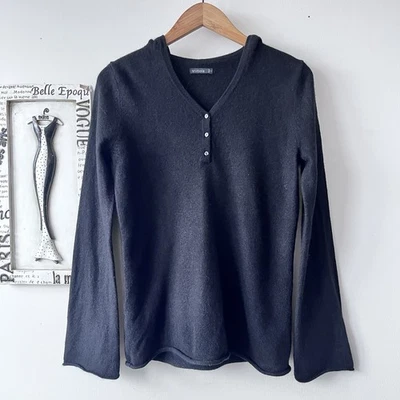 Shimera 100% Cashmere Black Hooded Women’s Sweater Size S - Image 1 of 4