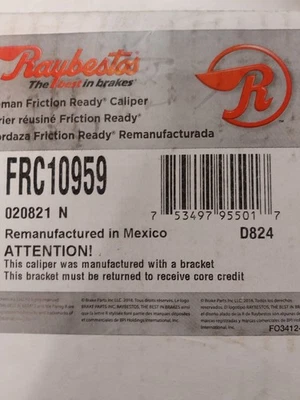 Ford Excursion F250/350 SD 1999-2005 pinza delantera derecha FRC10959 Raybestos Foto 1 de 4