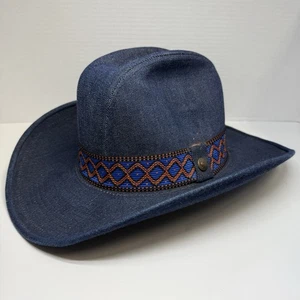 Vintage Levi Strauss & Co. Denim Cowboy Hut Gr. 7 3/8 - Bild 1 von 8