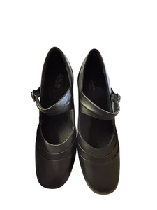 Collection By Clarks Womens Black Mary Jane Dress Pump Heels Sz 8.5M - Picture 1 of 6