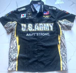 SIGNIERTES U.S Army THE SARGE ARMY STRONG Kurzarmhemd mit Knopfleiste Gr. XL - Bild 1 von 14