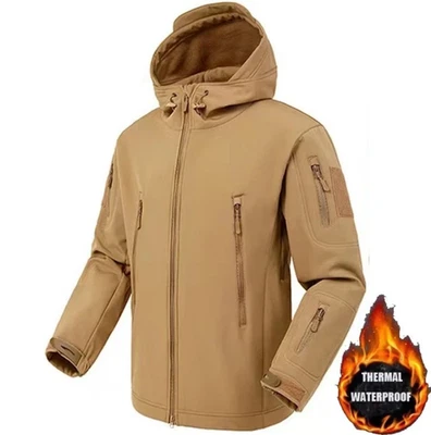 Chaqueta de esquí impermeable para hombre Invierno Chaquetas cálidas Nieve Térmico Polar Abrigo de trabajo EE. UU. Foto 1 de 4