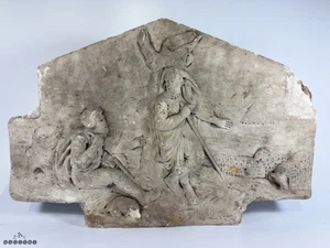 Römisches Relief geschnitzte Marmor Sarkophagplatte um 2. - 4. Jahrhundert n. Chr. - Bild 1 von 13