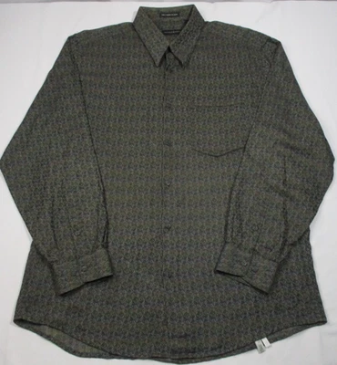 Camisa Jhane Barnes Para Hombre Grande Manga Larga Botón Diamante Abstracto Tejida en Japón Foto 1 de 4