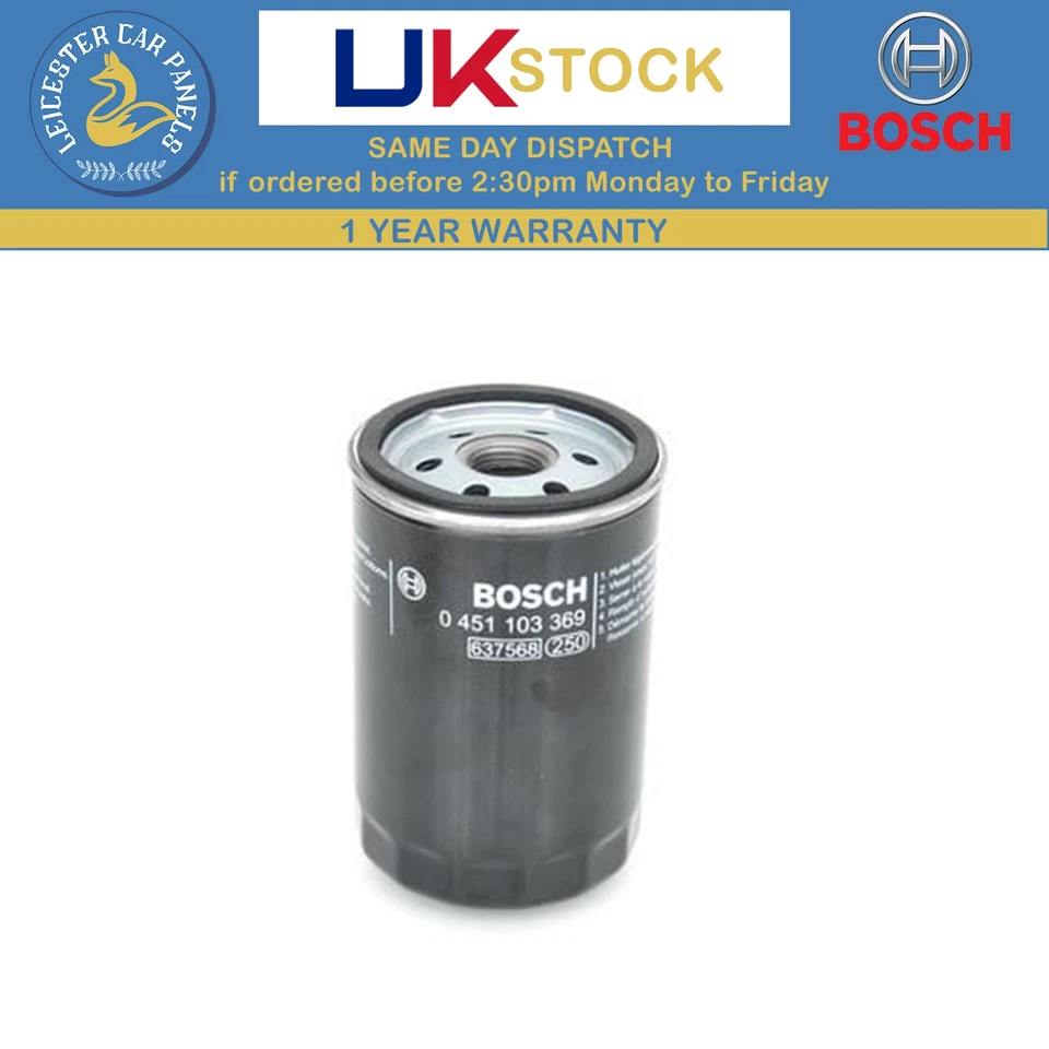 Bosch Oil Filter For Jeep Grand Cherokee 2004-2010 3.7 0451103369 - Image 1 of 1