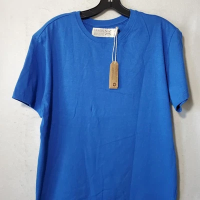 Camisa Kangol Para Hombres Mediana Azul Estilo Responsable Reciclada Informal Cuello Redondo Camiseta Foto 1 de 4