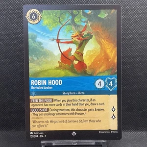 Disney Lorcana Robin Hood - Unrivaled Archer #157/204 Super Rare TFC - Picture 1 of 2