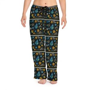 Hanukkah Dreidel Pattern Pajama Pants | Happy Hanukkah All-Over Print - Picture 1 of 6