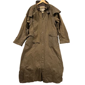 Sydney Oilskin Coat Mens 2XLCanvas Wax Duster Equestrian Western Australian VTG - Picture 1 of 15