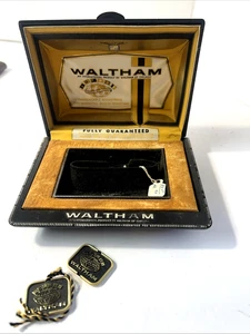 Vintage Men's 60s 70’s Waltham Watch Box  Waltham Presentation box - Picture 1 of 16