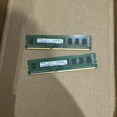 2 X Samsung PC3-12800 4GB UDIMM 1600 MHz PC3-12800 DDR3 SDRAM Memory... - Image 1 of 4
