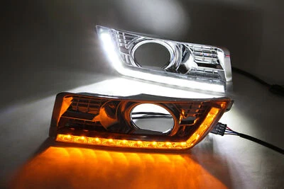 Par de luces de conducción diurna DRL con giro para Cadillac SRX 2012-2016 Foto 1 de 4