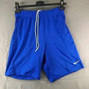 Nike Dri Fit Short Boys Medium Blue Drawstring Activewear Youth Kids School - Picture 1 of 9