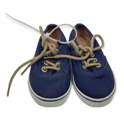 Janie и Jack мальчиков ясельного возраста саржи кроссовок обуви темно-синий кружевной галстук пикника размер 5  - Изображение 1 из 4