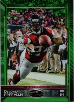  2015 Topps Chrome Green Refractor #94 Devonta Freeman - Image 1 of 2