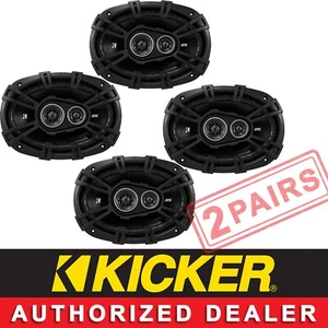 2 KICKER 43DSC69304 CAR AUDIO 6X9" 3-WAY COAXIAL SPEAKERS 2PRS PROMOTIONAL PRICE - Picture 1 of 4