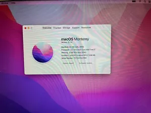 Apple MacBook Air A1466 2017 13.3" i7 2.2GHz 500 GB SSD 8GB RAM Monterey - Picture 1 of 7