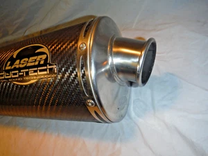 LASER DUO TECH CARBON EXHAUST MUFFLER SUPERBIKE DUCATI BMW GRX CBR VINTAGE NINJA - Picture 1 of 4