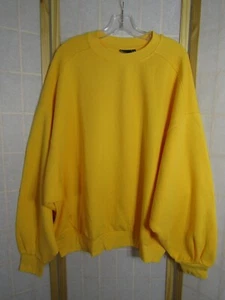 Neu im Karton ASOS DESIGN kastiges Sweatshirt mit weiten Ärmeln Baumwolle hellgelb Damen 4 - Bild 1 von 5