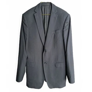Z Zegna Drop 7 Blazer Sports Jacket 2 Button Wool Mens Size 50L Navy Micro Check - Picture 1 of 9