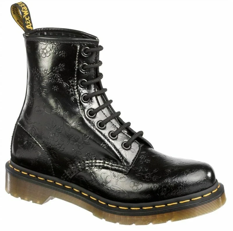 Dr Martens 1460 QQ Flowers Black 11821018 Doc Martens 8 Loch
