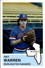 1982 Burlington Rangers Fritsch #7 Ray Warren Cranston Providence Rhode Island