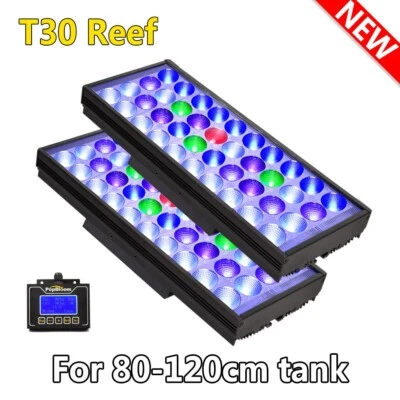 POPBLOOM 2PCS DSunY Marine Led Aquarium Light Control Reef Coral Saltwater Fish Tank Lamp