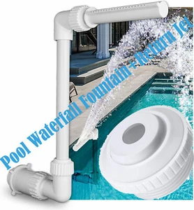 Swimming Pool Fountain Accessories Waterfalls Cool Water Sprinkler w/ Return Jet - Picture 1 of 16