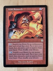 MTG Apocalypse Rare WILD RESEARCH LPNM - Picture 1 of 2