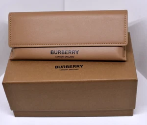BURBERRY New Authentic Eyeglasses Sunglasses Case - Brown Soft - Picture 1 of 4
