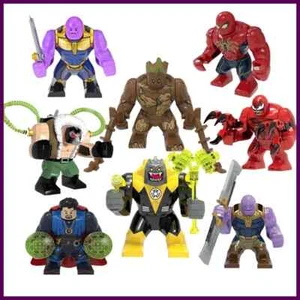 Marvel Building Blocks Transformation Figures - Spiderman, Iron Man, Deadpool & - Picture 1 of 80