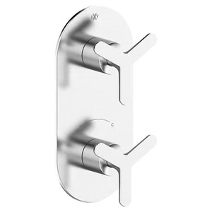 DXV Percy 2-Handle Thermostatic Shower Valve Trim Tri-Spoke Handles D35105527 - Picture 1 of 2