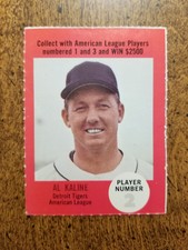 1968 Atlantic Oil Play Ball Contest Al Kaline #2 HOF Detroit Tigers