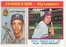1976 Topps #70 Roy Smalley / Roy Smalley Jr. F&S A   Card TCCCX