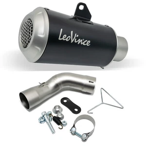Silenciador trasero LeoVince SLIP-ON SBK LV-10 Black Edition, acero inox negro - Imagen 1 de 8