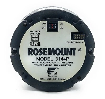 Rosemount 3144P Remperature Transmitter Back Cover 03144-5401-0001 - Image 1 of 4