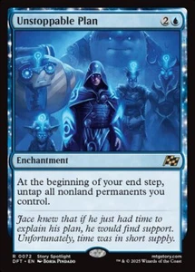 MTG Unstoppable Plan 72 Aetherdrift Raro - Foto 1 di 1