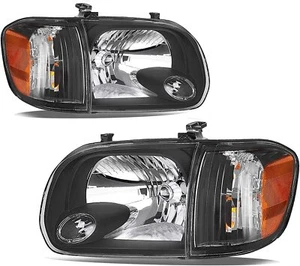 For 05-06 Toyota Tundra / 05-07 Sequoia Black Headlights w/ Amber Corner Lamps - Bild 1 von 9