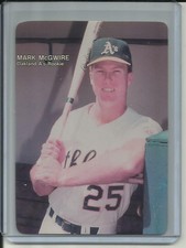 1987 Mark McGwire Mother's Cookies Oakland A's Baseball RC Card #2 - NRMT-MT