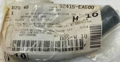 Nissan 92414-EA500 Conjunto Manguera-Calentador 2005-2012 Nissan Pathfinder 92414EA500 Foto 1 de 3