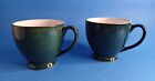 Denby Greenwich Green Espresso Cups VGC Set of 2 Replacements No Chips Or Cracks