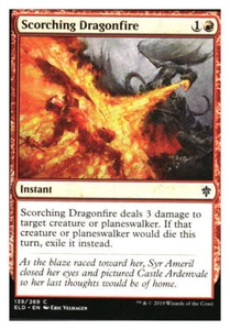 Scorching Dragonfire Throne of Eldraine MTG - NM+ - Foto 1 di 1